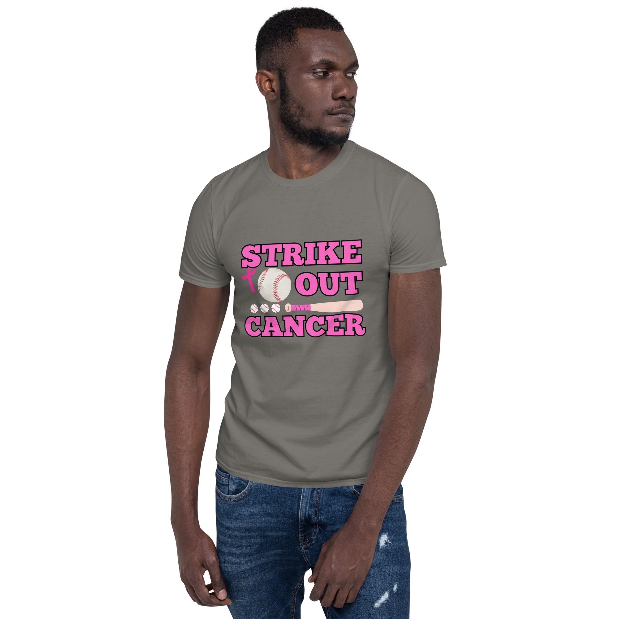 T-Shirt Baseball Cancer – Bild 9