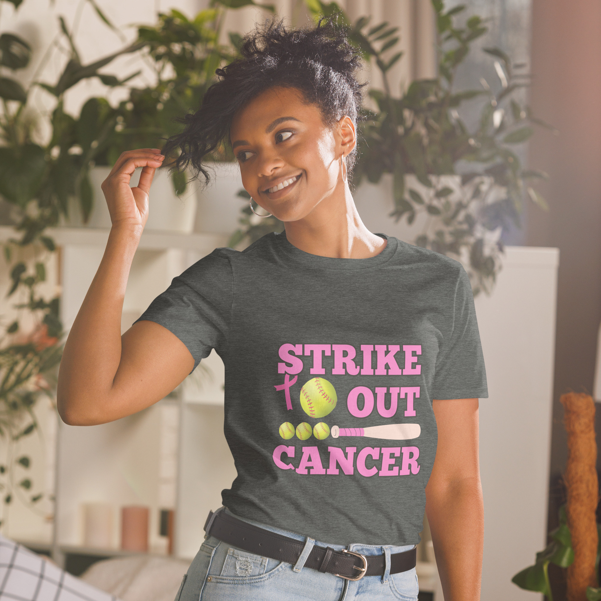T-Shirt Softball Cancer – Bild 4