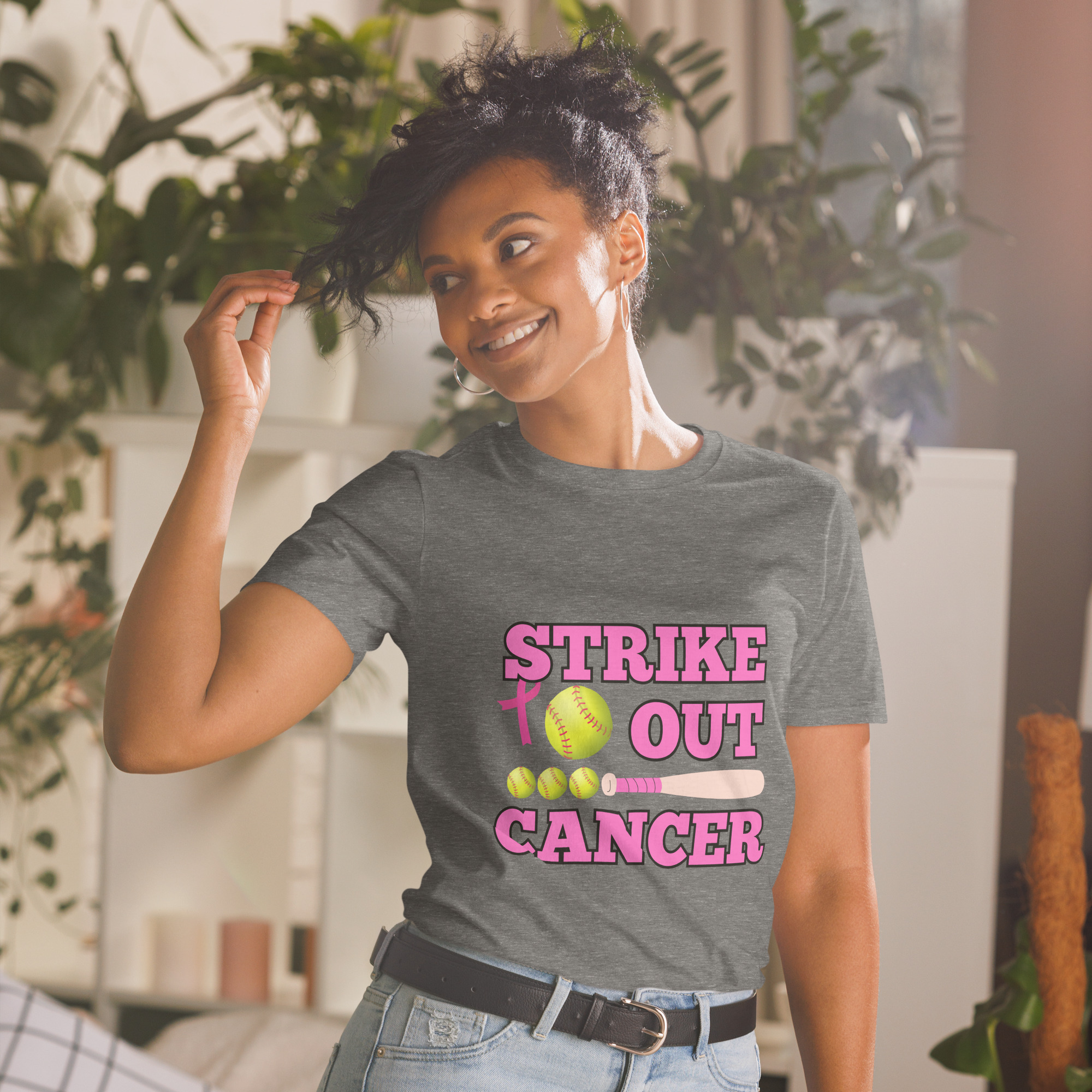 T-Shirt Softball Cancer – Bild 10