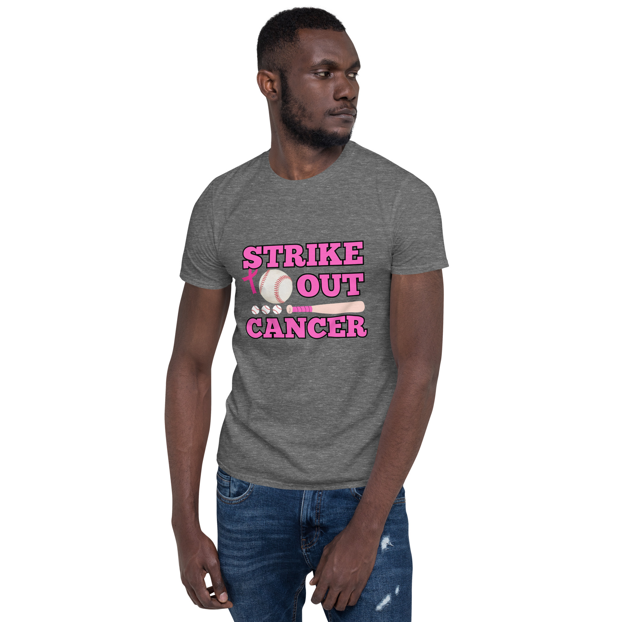 T-Shirt Baseball Cancer – Bild 7