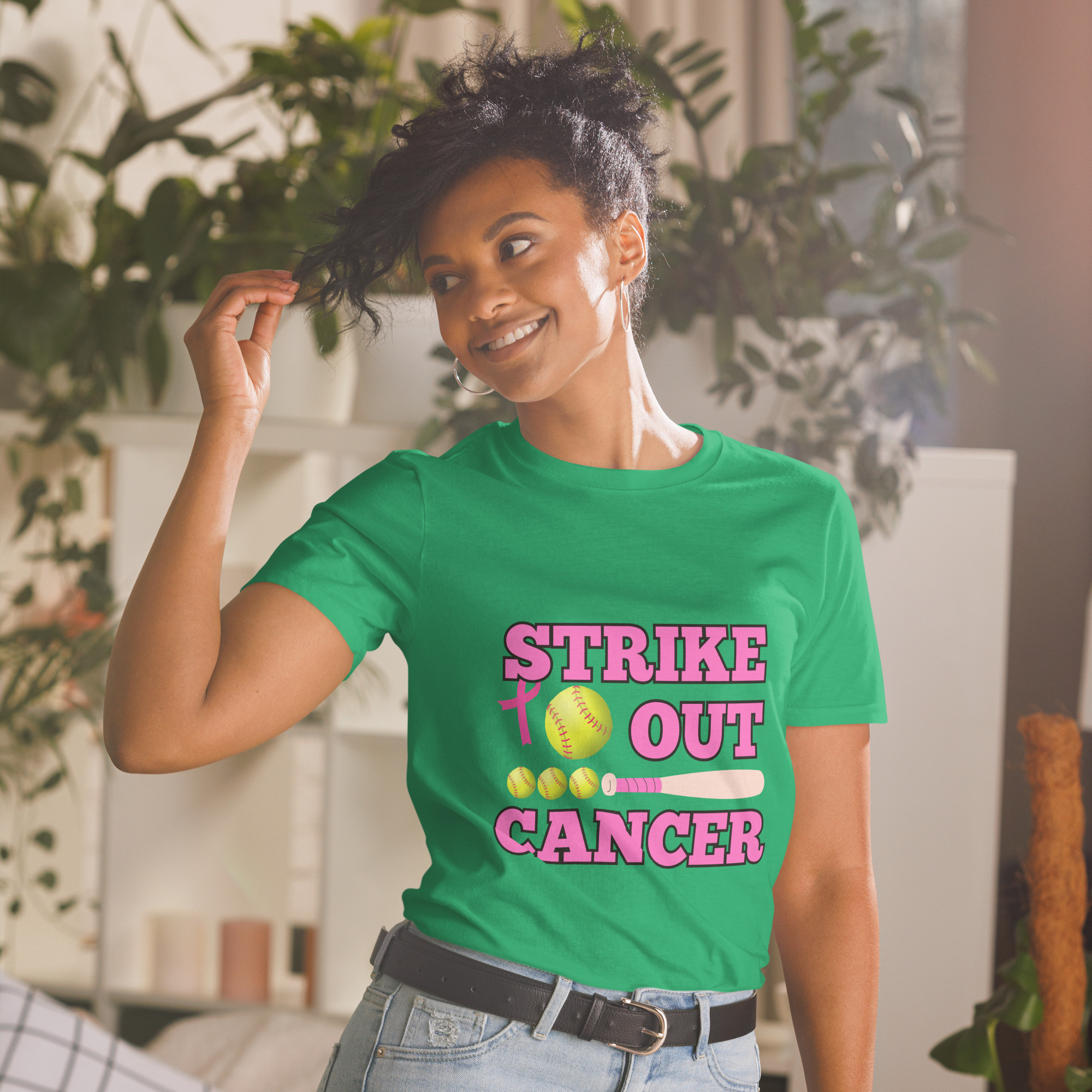 T-Shirt Softball Cancer – Bild 20