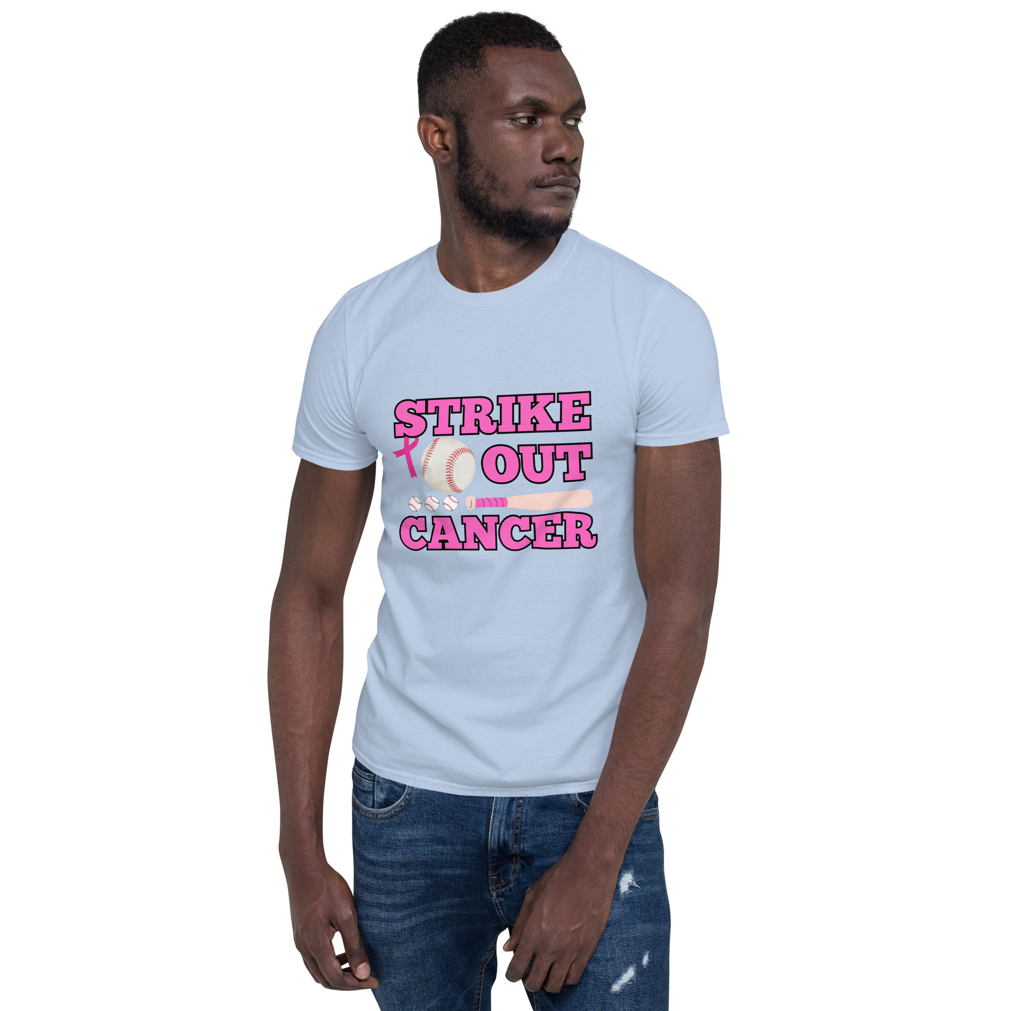 T-Shirt Baseball Cancer – Bild 13