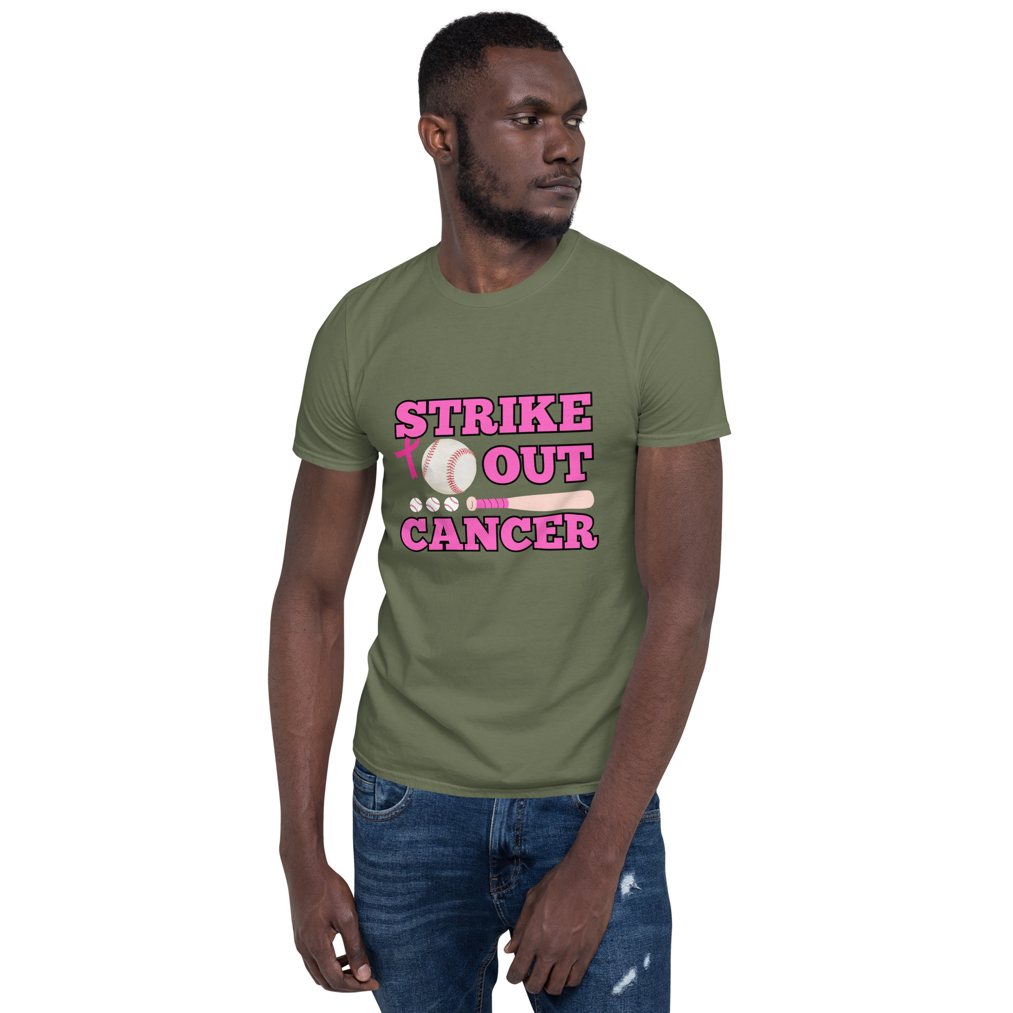 T-Shirt Baseball Cancer – Bild 8