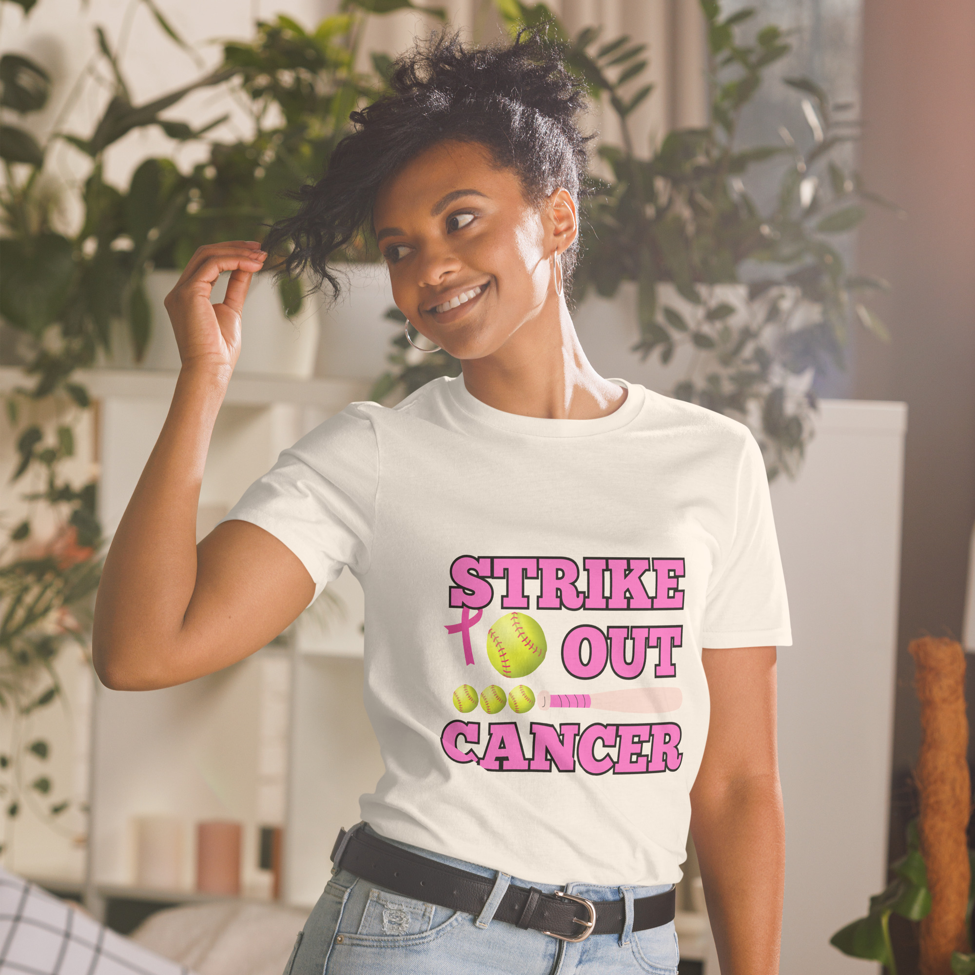 T-Shirt Softball Cancer – Bild 28
