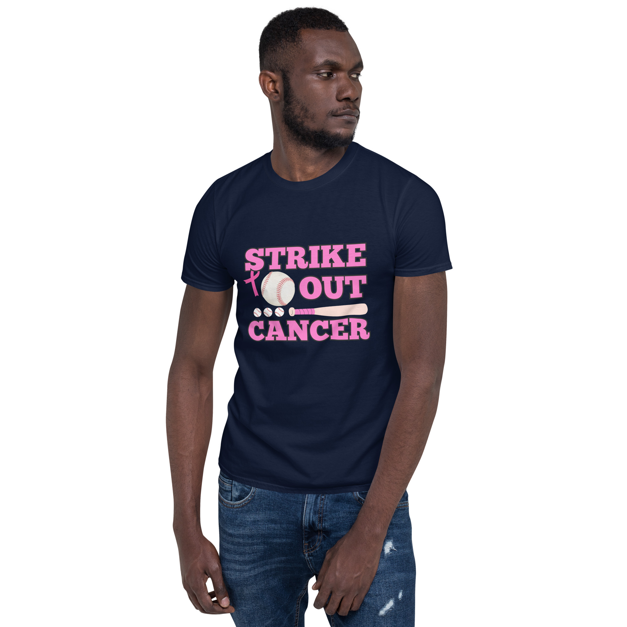 T-Shirt Baseball Cancer – Bild 2