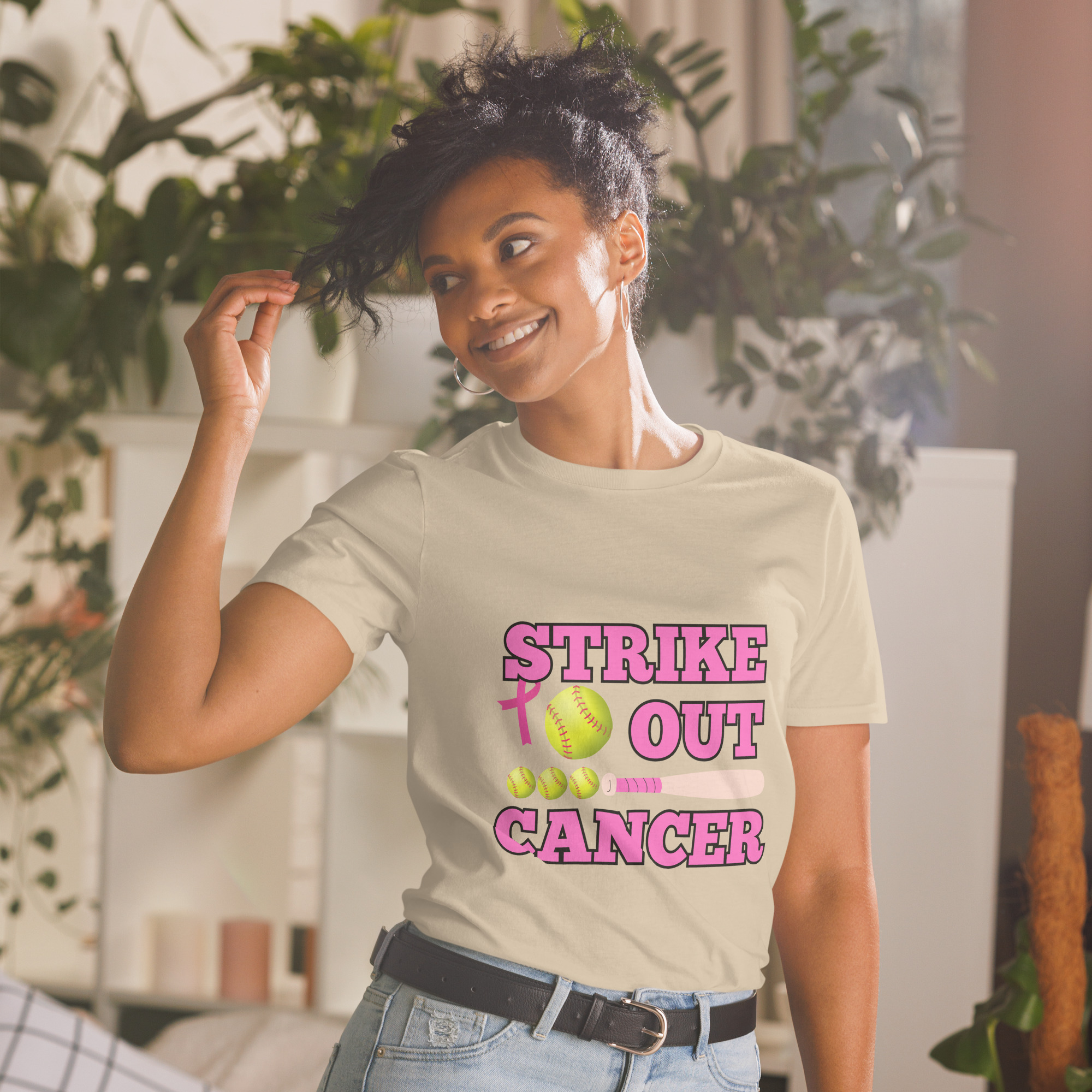 T-Shirt Softball Cancer – Bild 22