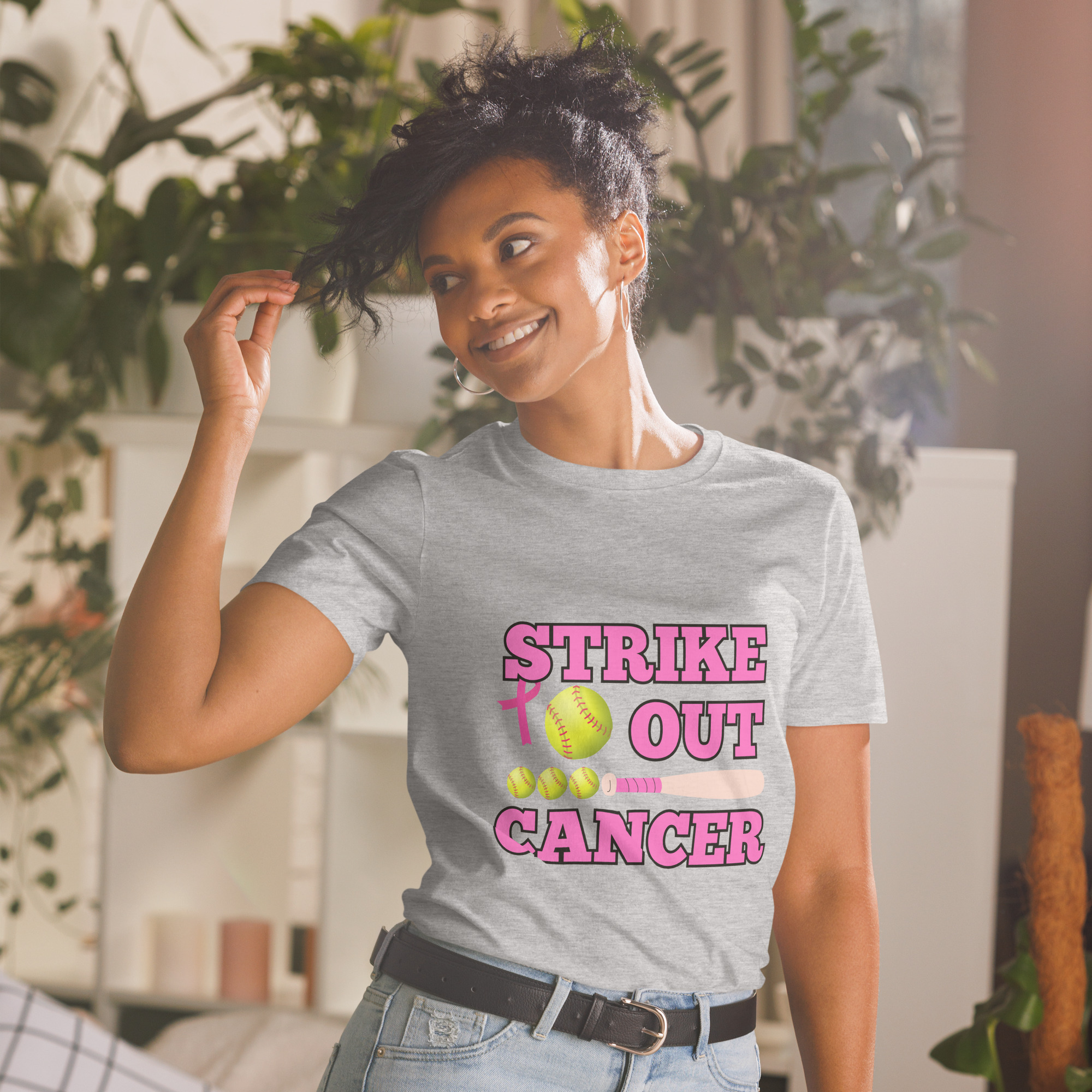 T-Shirt Softball Cancer – Bild 26
