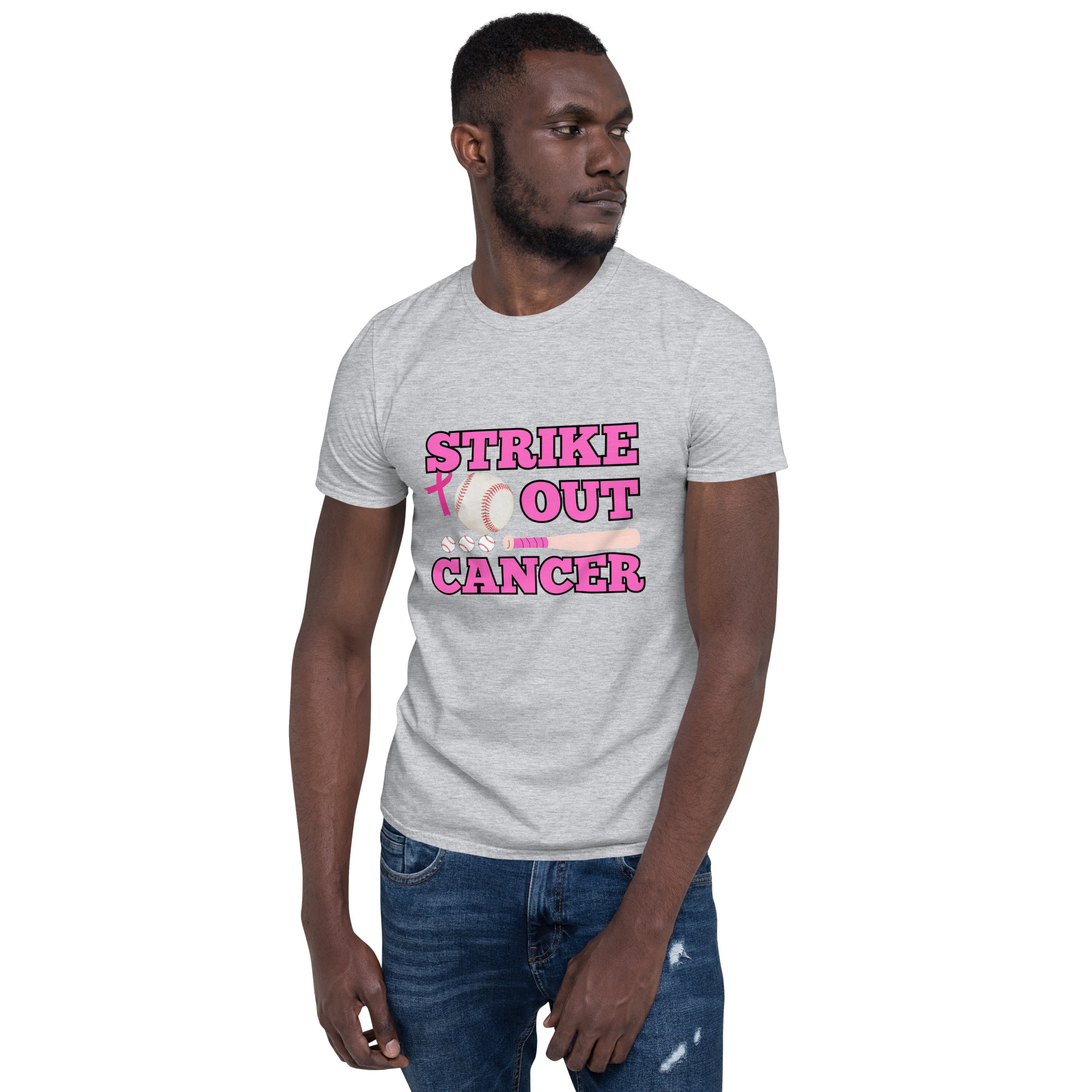 T-Shirt Baseball Cancer – Bild 14