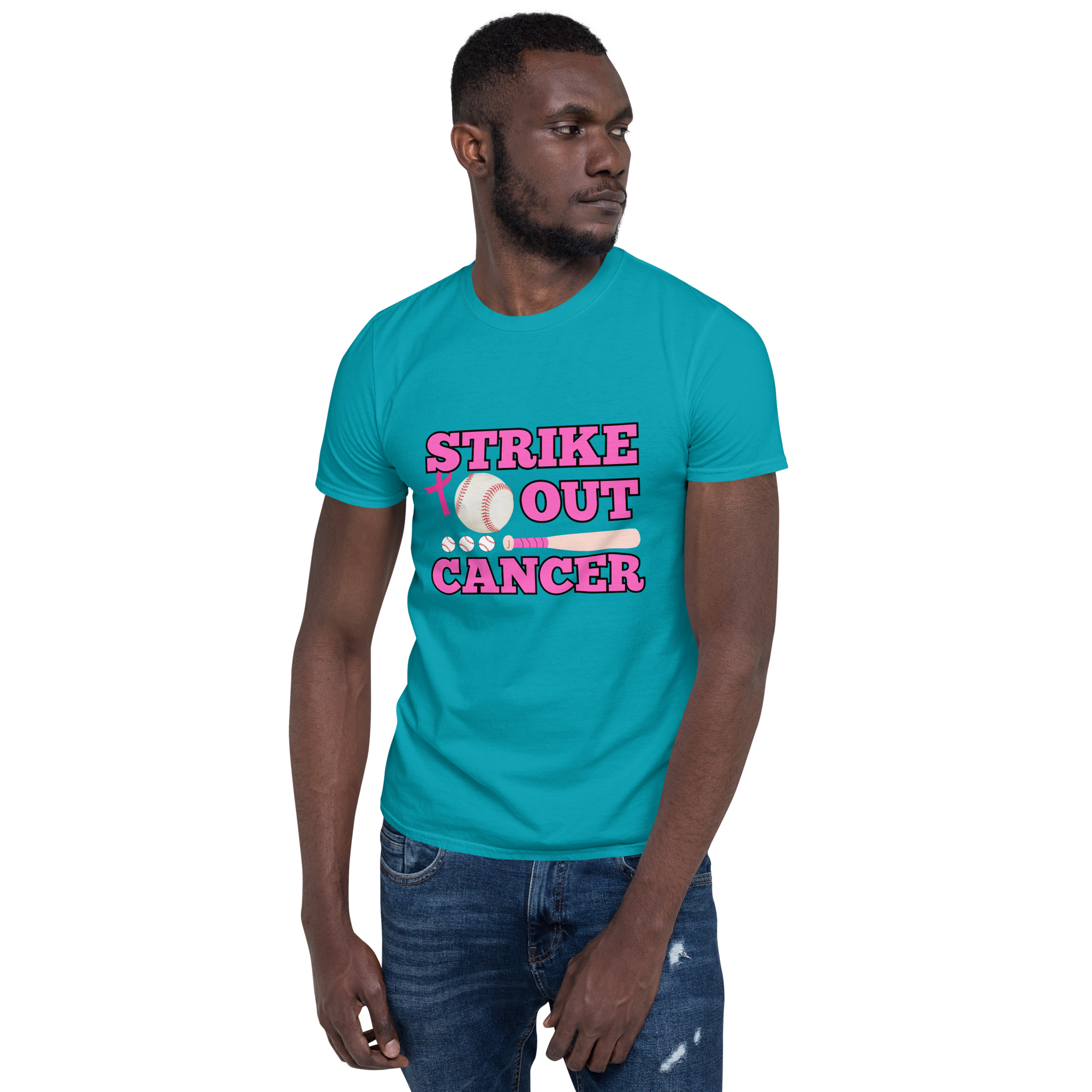 T-Shirt Baseball Cancer