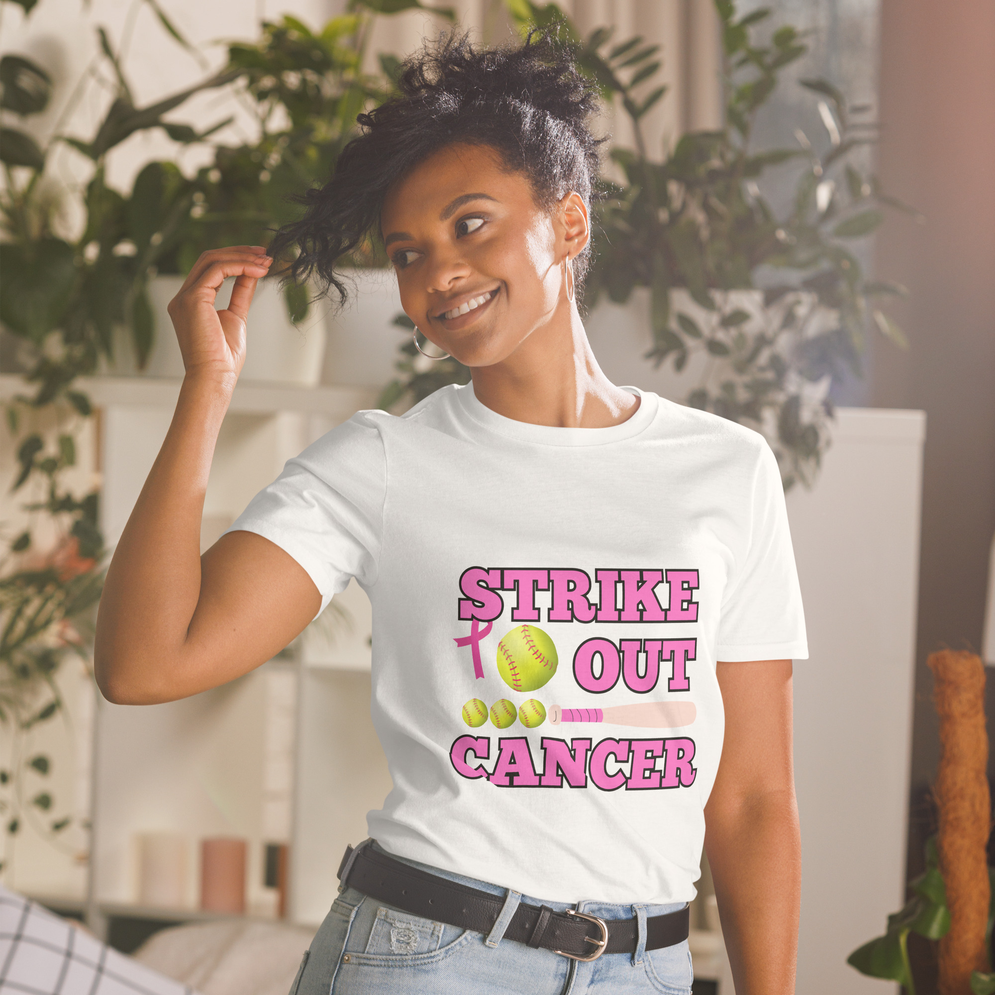 T-Shirt Softball Cancer – Bild 30