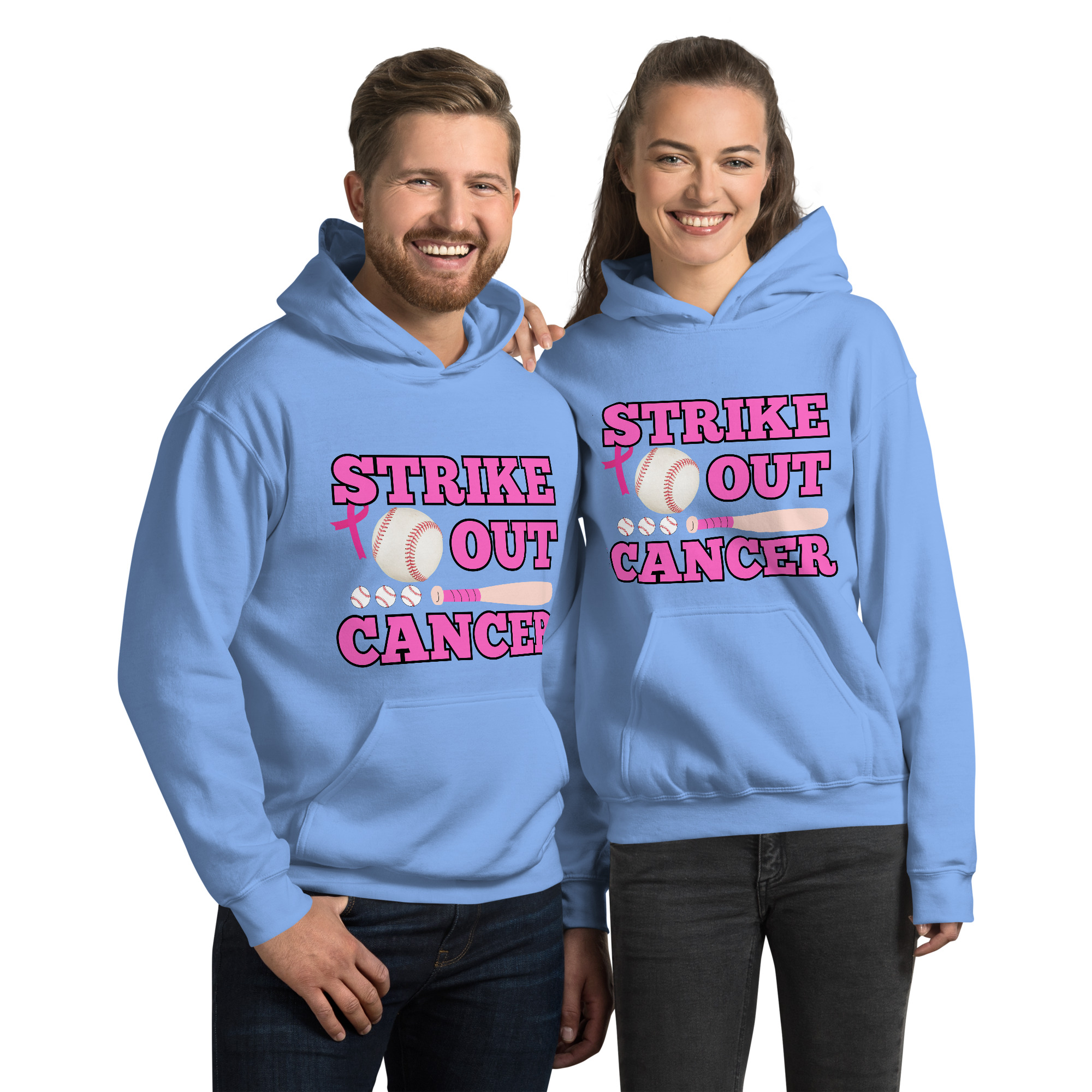 Unisex-Kapuzenpullover Baseball Cancer – Bild 9