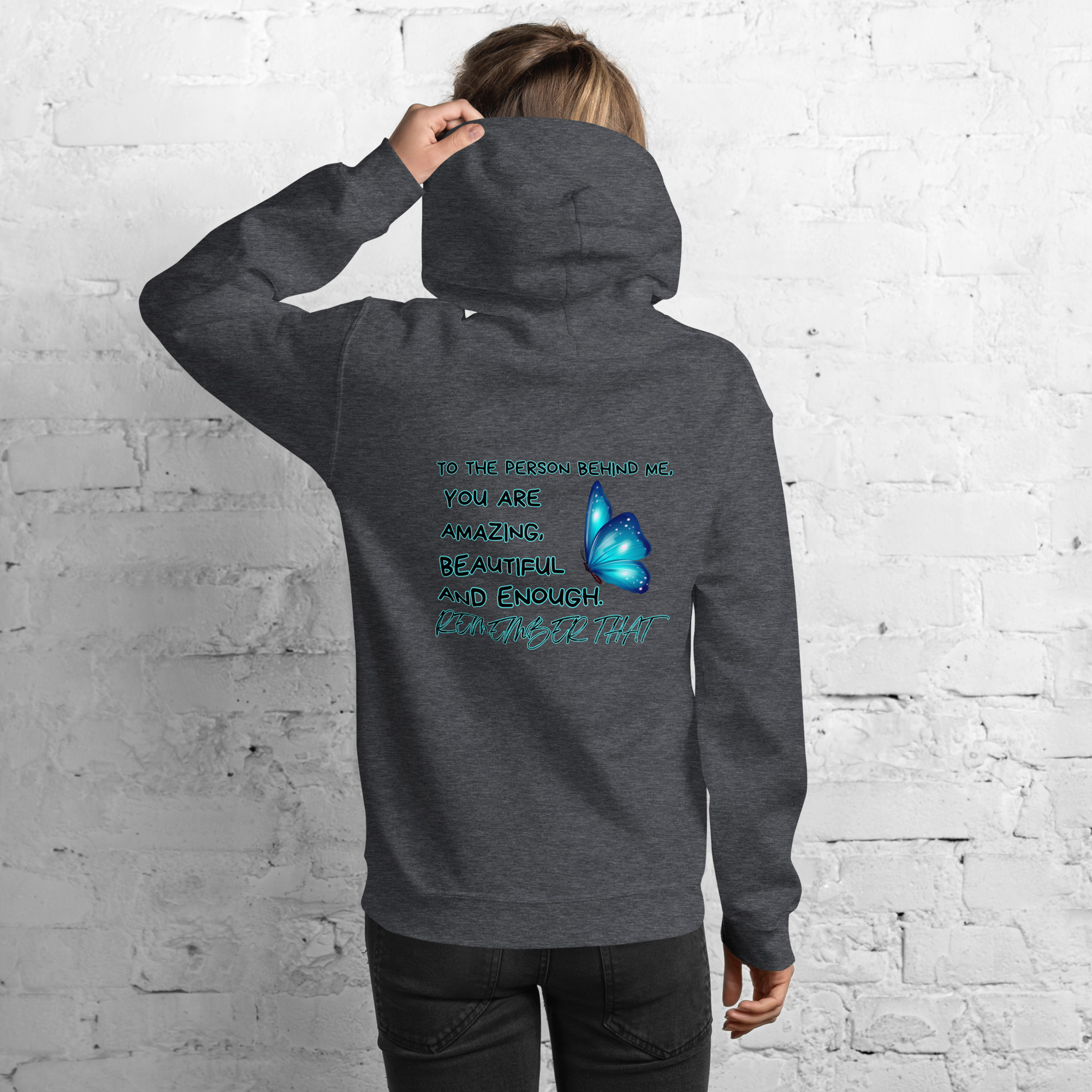 Unisex-Hoodie Butterfly – Bild 5