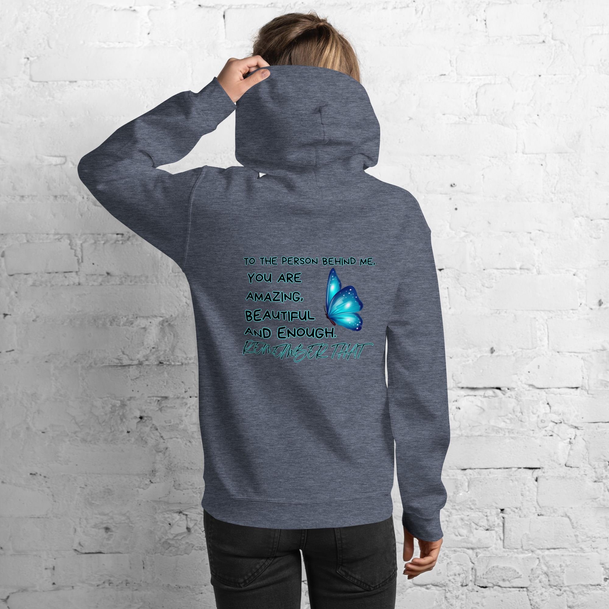 Unisex-Hoodie Butterfly – Bild 8