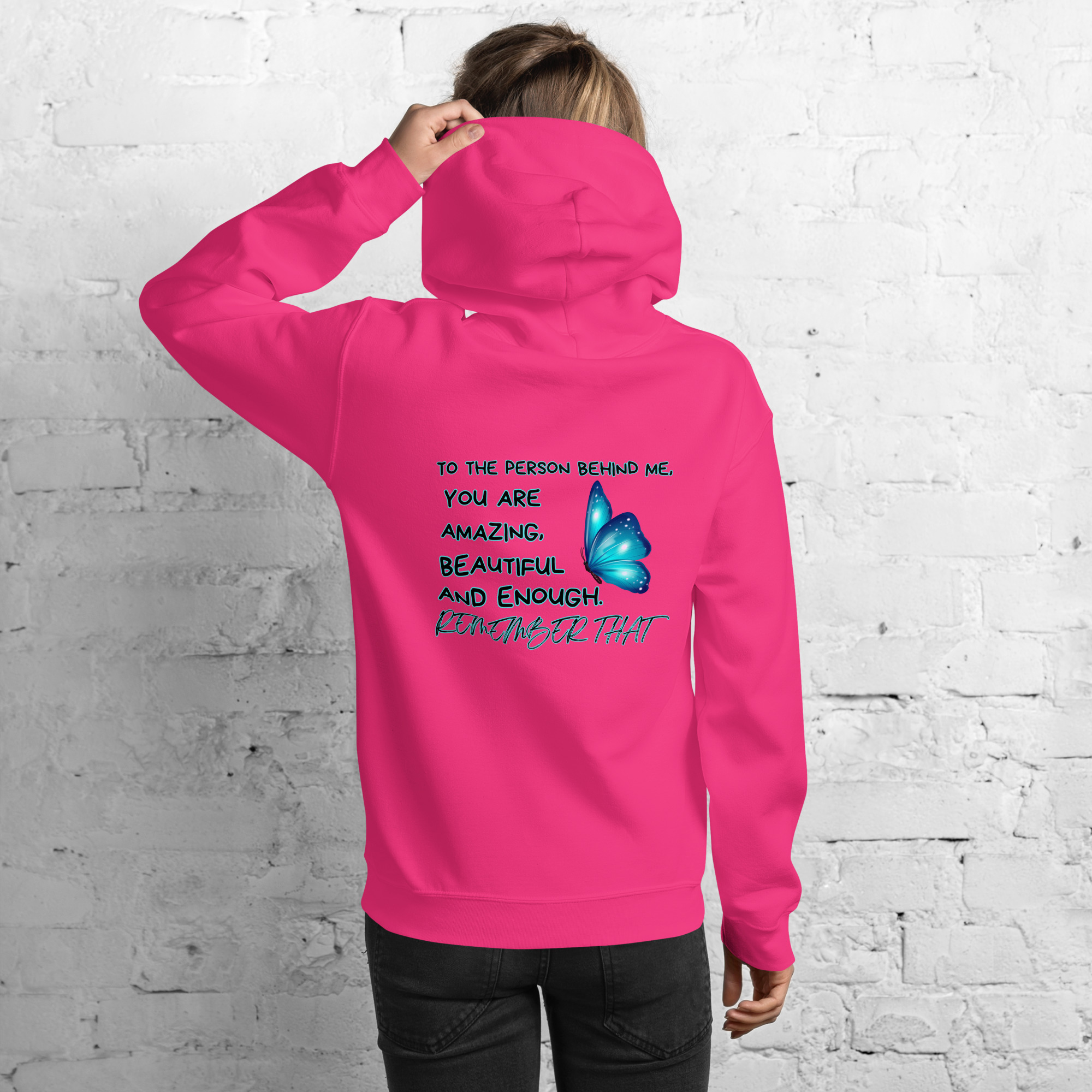 Unisex-Hoodie Butterfly – Bild 9