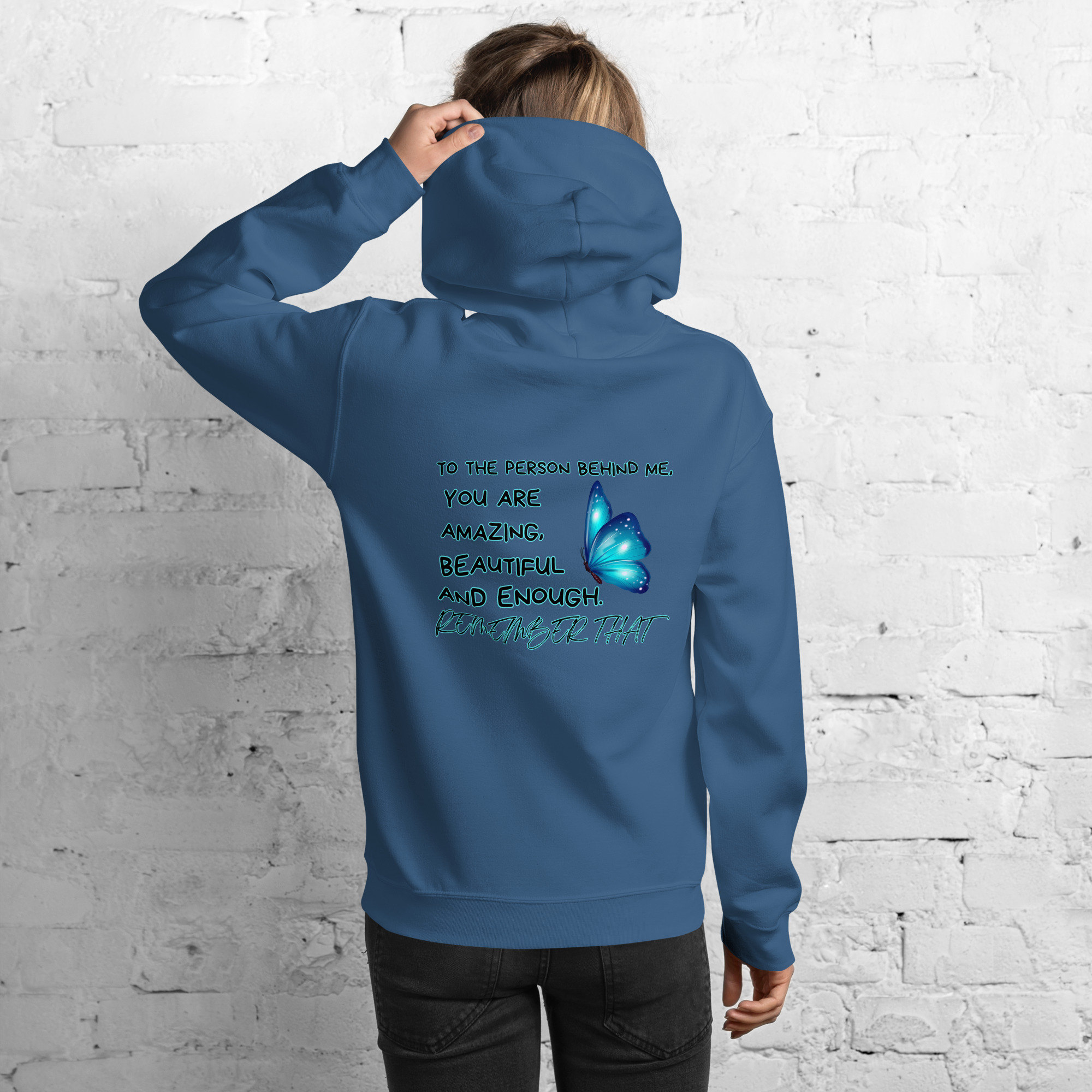 Unisex-Hoodie Butterfly – Bild 7