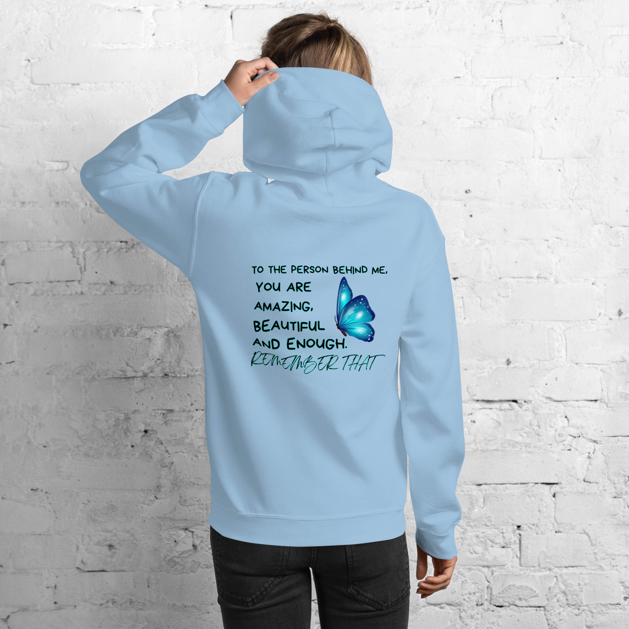 Unisex-Hoodie Butterfly – Bild 13