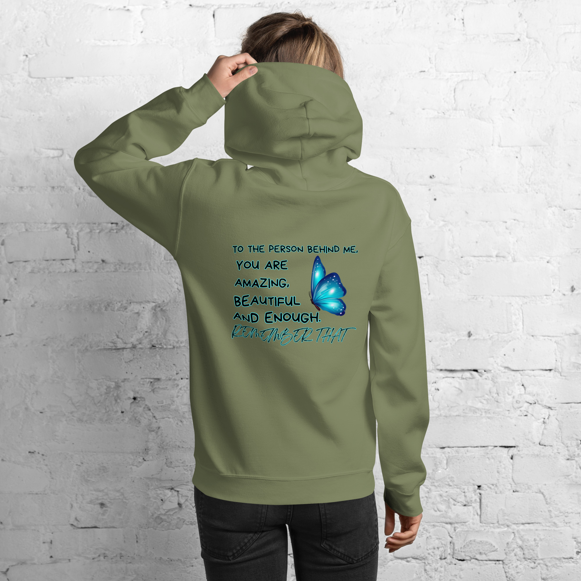 Unisex-Hoodie Butterfly – Bild 10