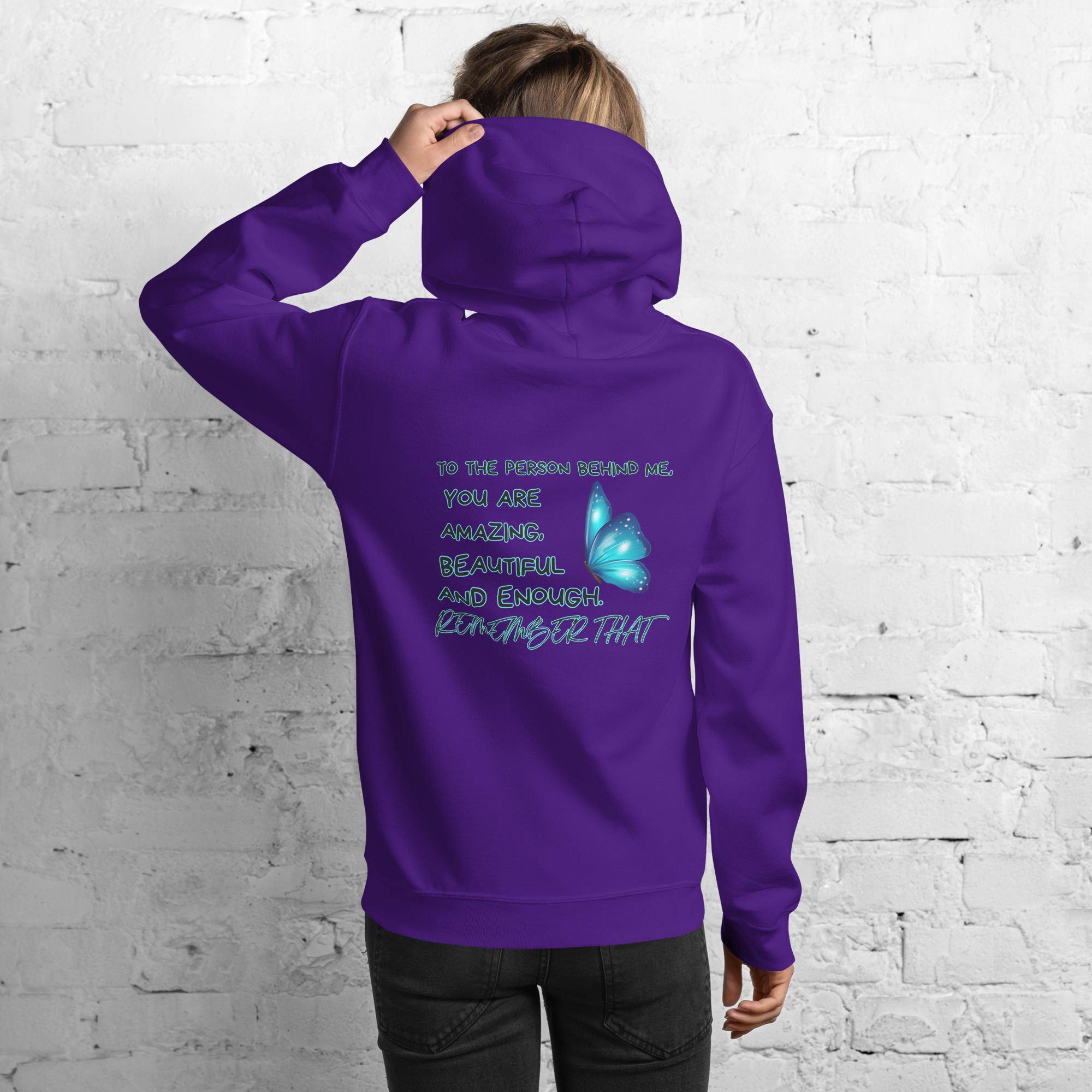 Unisex-Hoodie Butterfly – Bild 4