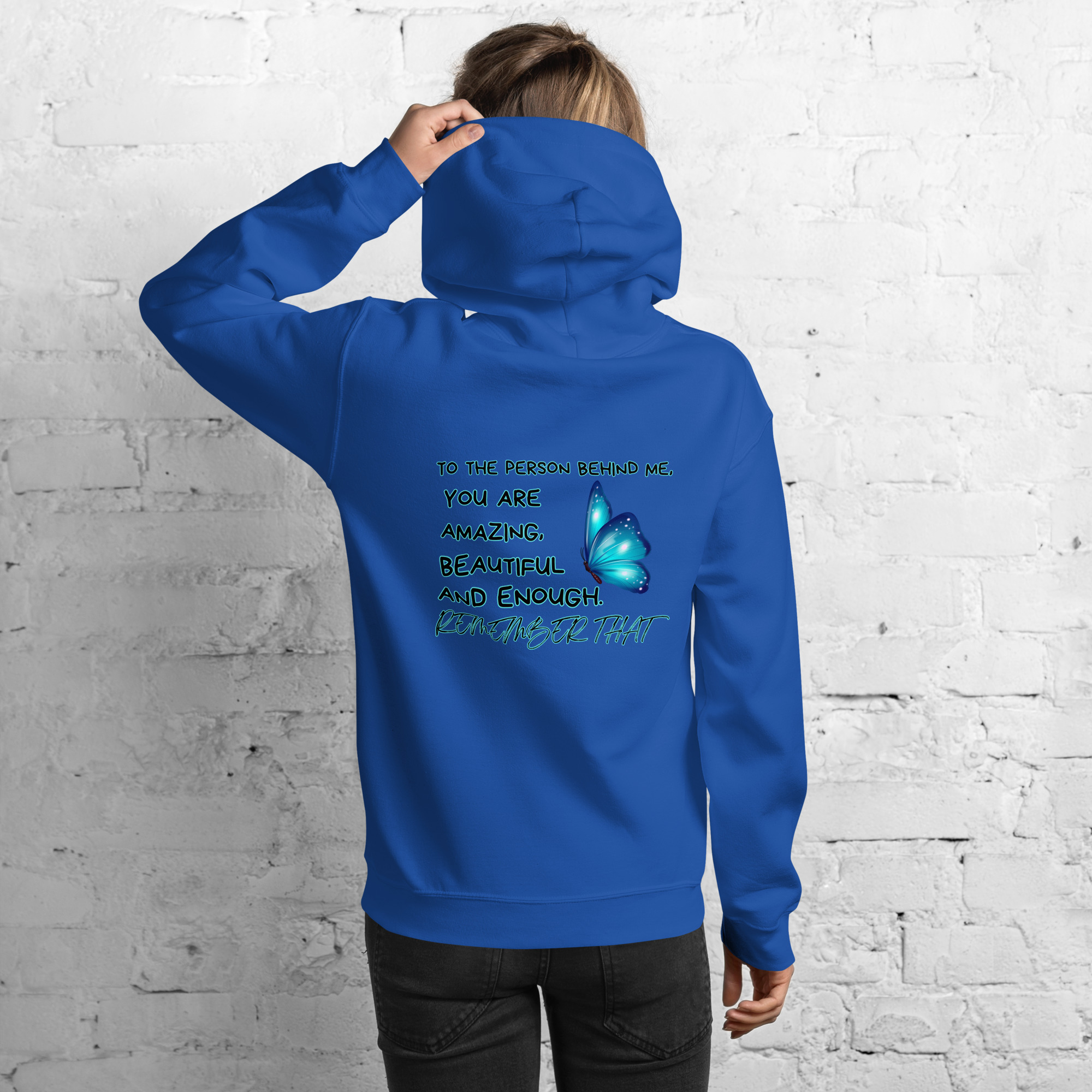 Unisex-Hoodie Butterfly – Bild 6
