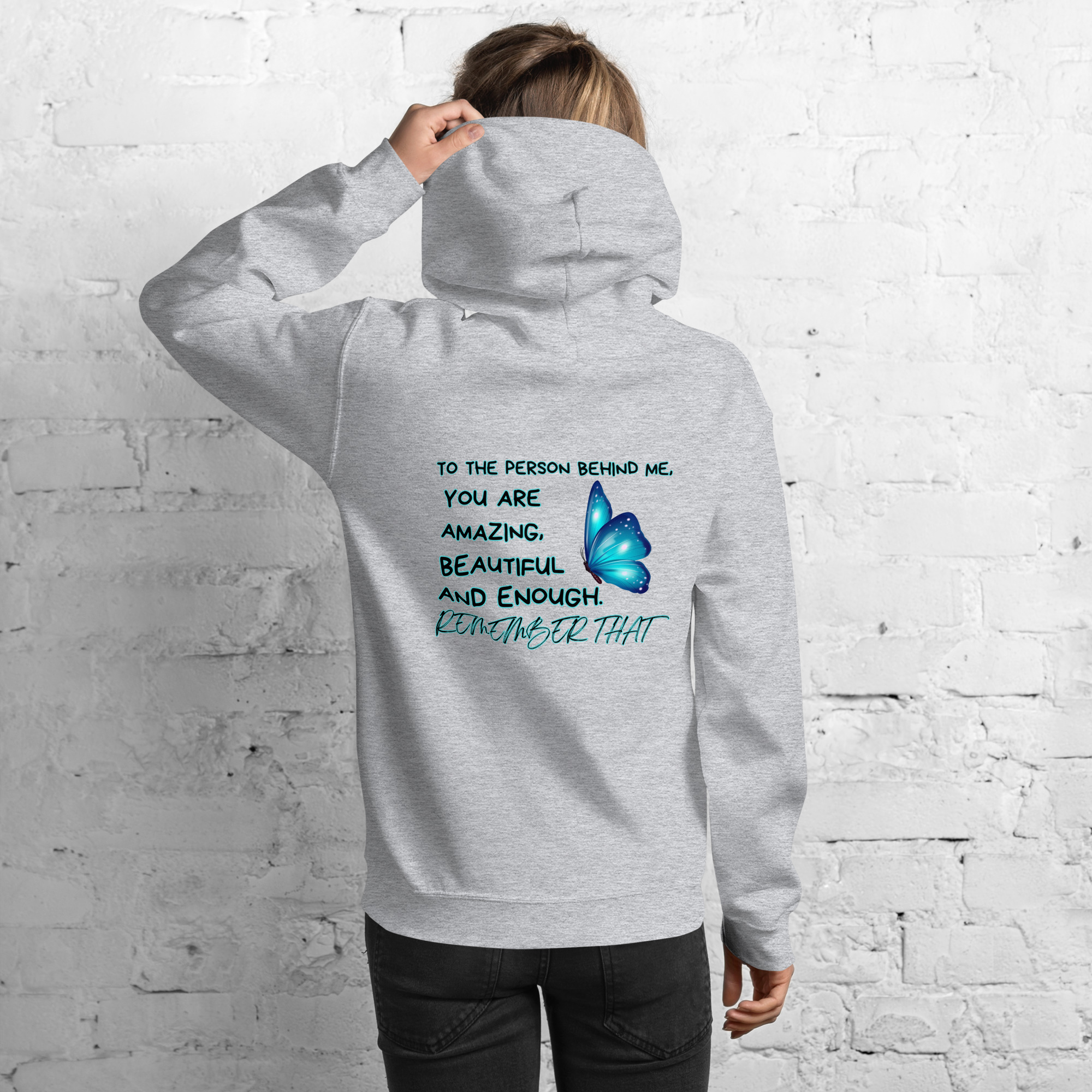 Unisex-Hoodie Butterfly – Bild 11