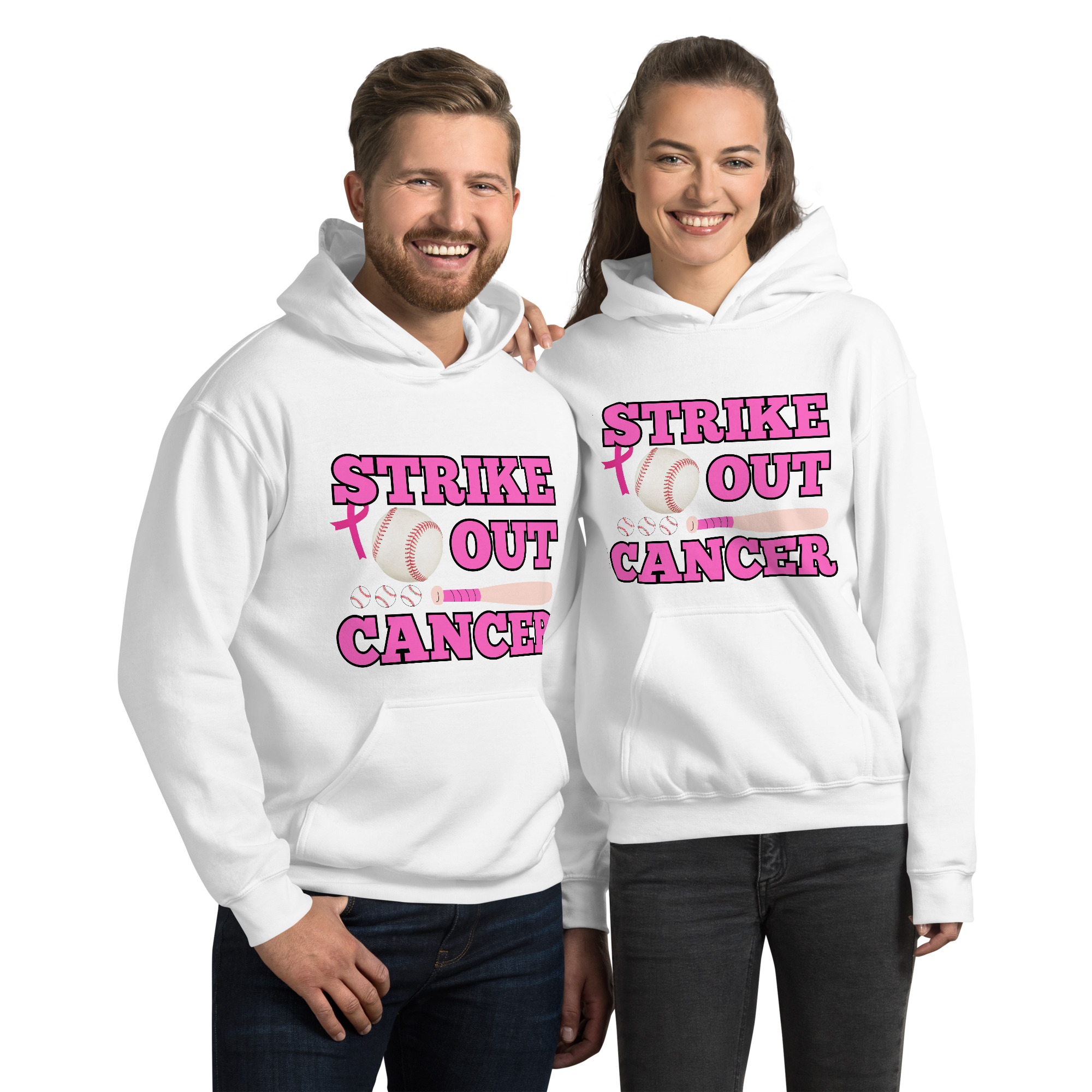 Unisex-Kapuzenpullover Baseball Cancer – Bild 13